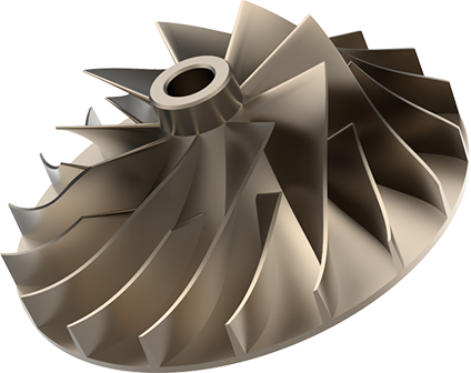 Three dimensional flow impeller